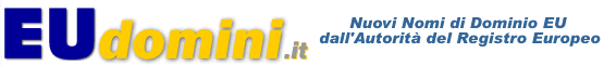 EUdomini.it - Prenota ora un dominio .eu!